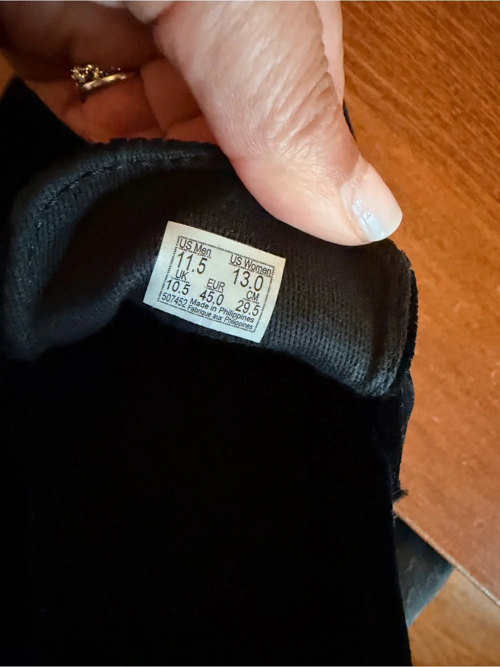 Vans Men’s Black Velvet Slip-On Penny Loafers